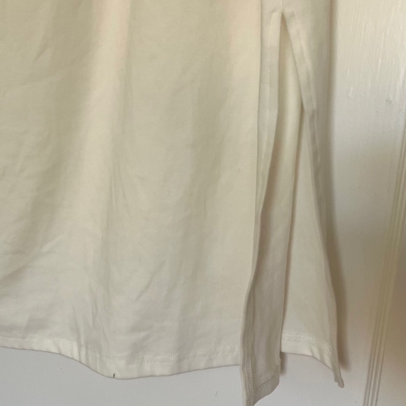 Like new! Gracia Side-wrap White Jersey Dress | Size Medium - Picture 4 of 5